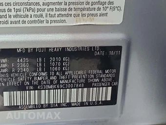 2012 Subaru Legacy 2.5i Limited – miniatura 5
