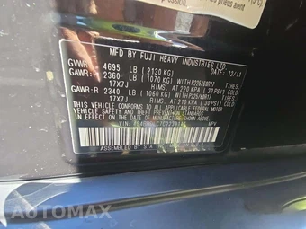 2012 Subaru Outback 3.6R Limited – miniatura 5