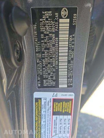 2012 Toyota Camry XLE – miniatura 5