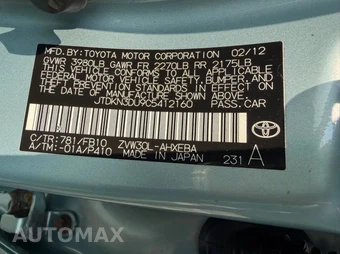 2012 Toyota Prius Three – miniatura 42