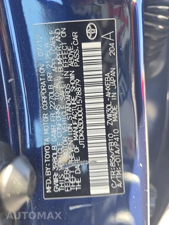 2012 Toyota Prius Two – miniatura 14