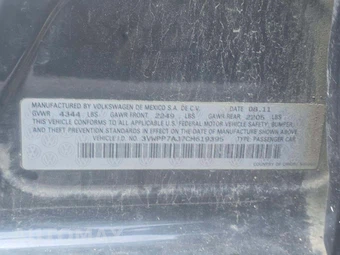 2012 Volkswagen Jetta SportWagen 2.5L S Wagon - miniatura 5