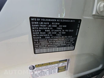 2012 Volkswagen Touareg Hybrid - miniatura 14