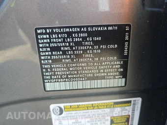 2012 Volkswagen Touareg V6 Sport w/Navigation - miniatura 14
