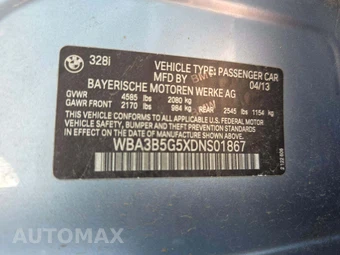 2013 BMW 3 Series Sedan 328i xDrive - miniatura 5