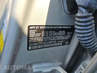 2013 BMW X3 Sports Activity Vehicle xDrive35i - miniatura 2