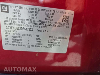 2013 Cadillac SRX Performance Collection 1SD – miniatura 5