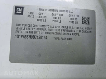 2013 Chevrolet Cruze LS 1SB – miniatura 5