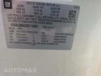 2013 Chevrolet Equinox LT 1LT – miniatura 2