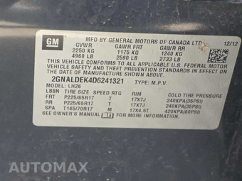 2013 Chevrolet Equinox LT 1LT – miniatura 5