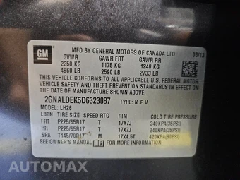 2013 Chevrolet Equinox LT 1LT – miniatura 14