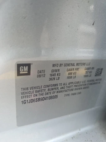 2013 Chevrolet Sonic LT Hatchback 1SC – miniatura 14
