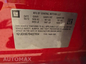 2013 Chevrolet Sonic LT Hatchback 1SD – miniatura 5