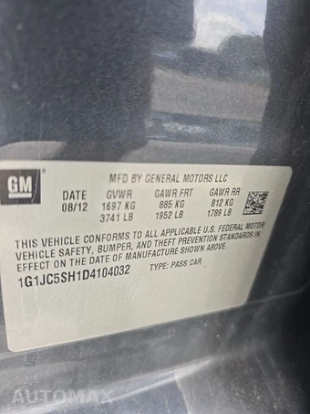 2013 Chevrolet Sonic LT Sedan 1SD – miniatura 14