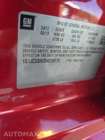 2013 Chevrolet Sonic LT Sedan 1SD – miniatura 14