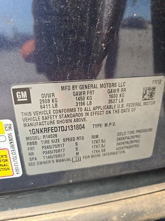 2013 Chevrolet Traverse LS 1LS – miniatura 15