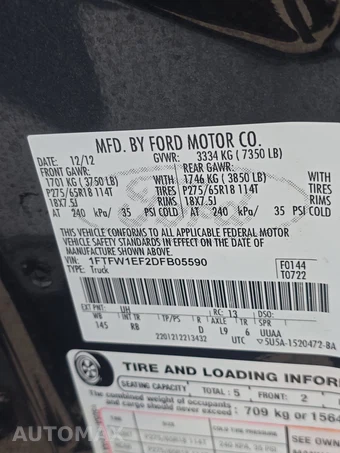 2013 Ford F-150 FX4 Crew Cab Short Bed - miniatura 14