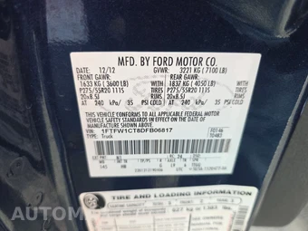 2013 Ford F-150 Lariat Crew Cab Short Bed - miniatura 14