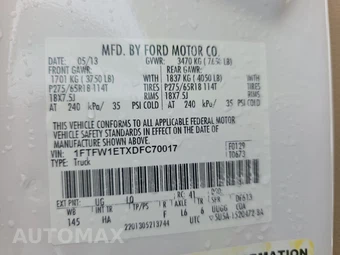 2013 Ford F-150 Lariat Crew Cab Short Bed - miniatura 14