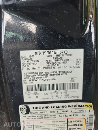 2013 Ford F-150 Limited Crew Cab Short Bed – miniatura 14