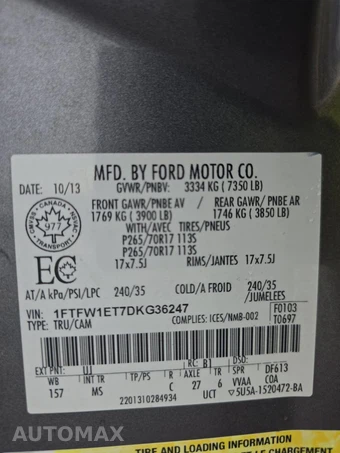2013 Ford F-150 XLT Crew Cab Medium Bed – miniatura 14