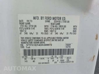 2013 Ford F-150 XLT Extended Cab Medium Bed w/Rear Doors - miniatura 5