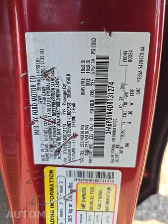 2013 Ford Fusion SE - miniatura 14