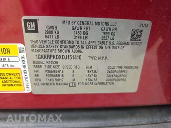 2013 GMC Acadia SLE-2 3SB - miniatura 5