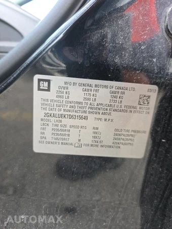 2013 GMC Terrain SLT-1 4SA – miniatura 14