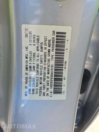 2013 Honda Accord Sedan EX-L - miniatura 5