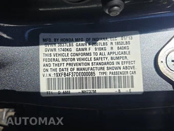 2013 Honda Civic Hybrid Sedan w/Leather - miniatura 14