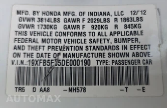 2013 Honda Civic Sedan CNG - miniatura 21