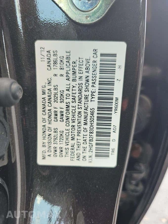 2013 Honda Civic Sedan EX - miniatura 5