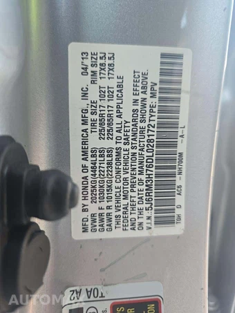 2013 Honda CR-V EX-L - miniatura 2