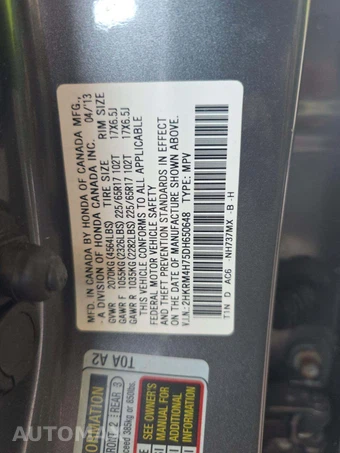 2013 Honda CR-V EX-L w/Navigation – miniatura 5