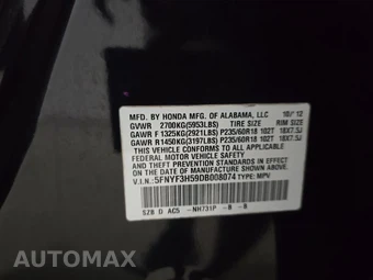 2013 Honda Pilot EX-L – miniatura 15
