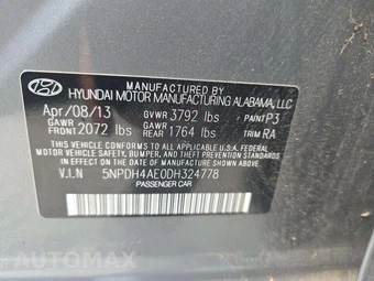 2013 Hyundai Elantra GLS Sedan – miniatura 5