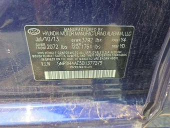 2013 Hyundai Elantra GLS Sedan - miniatura 5