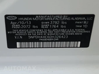 2013 Hyundai Elantra GLS Sedan – miniatura 14