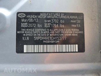2013 Hyundai Elantra GLS Sedan – miniatura 5
