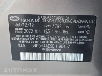 2013 Hyundai Elantra GLS Sedan - miniatura 14