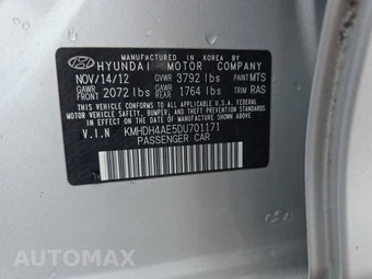 2013 Hyundai Elantra GLS Sedan – miniatura 14