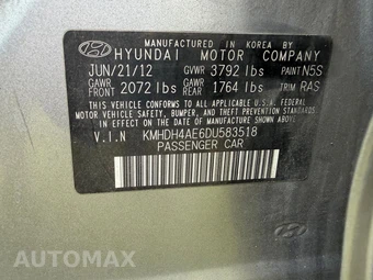 2013 Hyundai Elantra GLS Sedan - miniatura 11