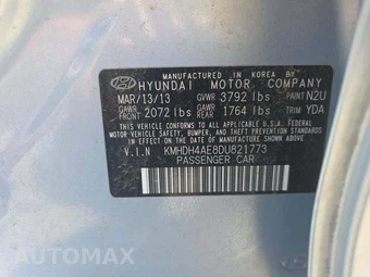 2013 Hyundai Elantra GLS Sedan - miniatura 2