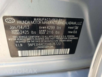 2013 Hyundai Sonata GLS – miniatura 2