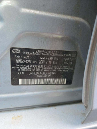 2013 Hyundai Sonata GLS - miniatura 5
