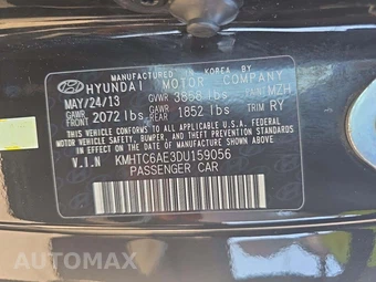 2013 Hyundai Veloster Turbo w/Black Interior – miniatura 2