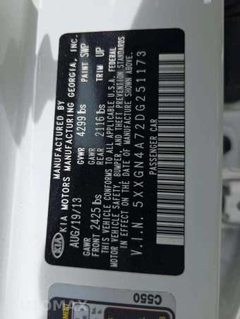 2013 Kia Optima EX – miniatura 2