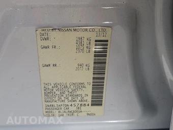 2013 Nissan Altima 3.5 S Sedan – miniatura 14