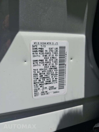 2013 Nissan Murano LE – miniatura 2